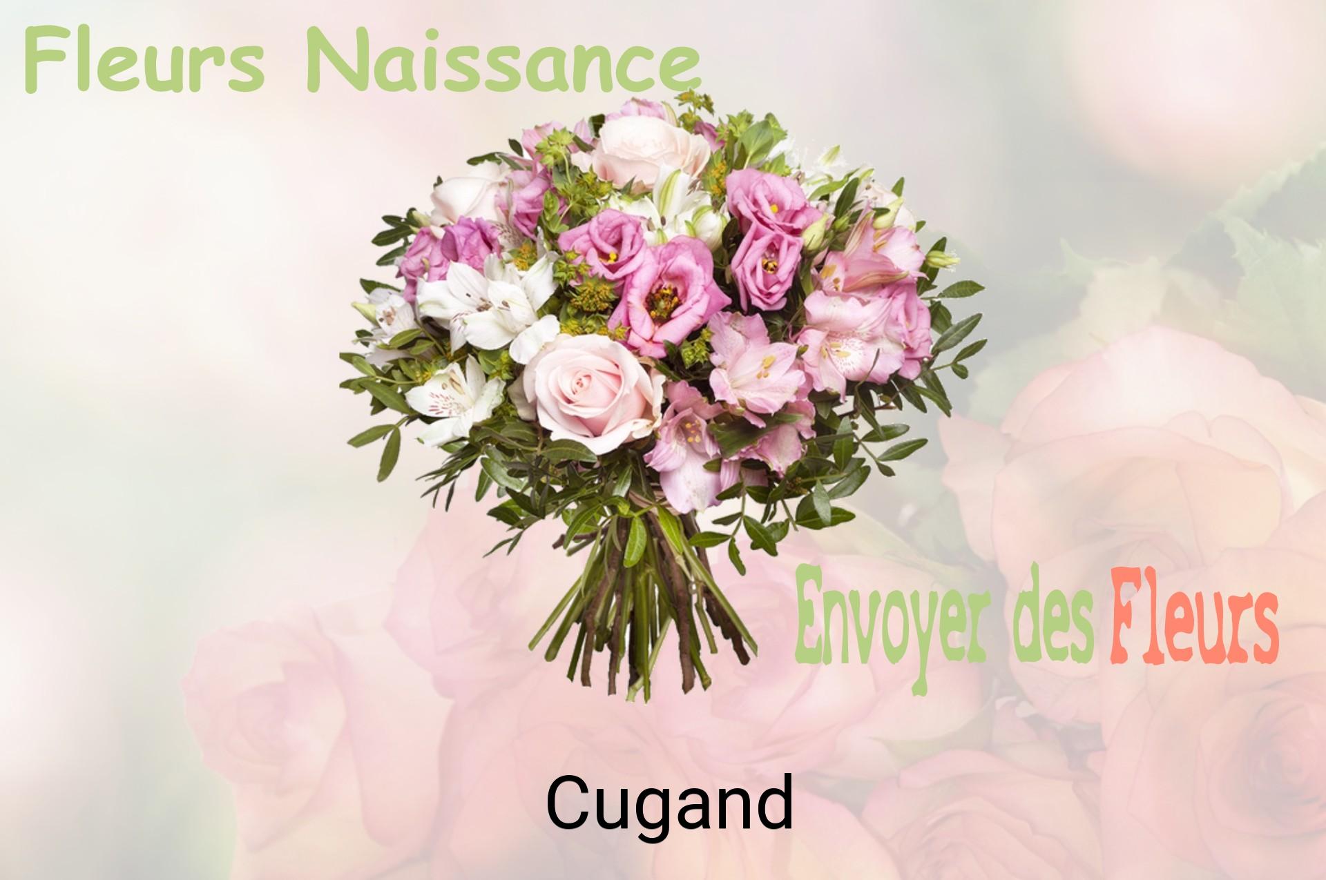 Bouquet de fleurs de naissance livré à Cugand